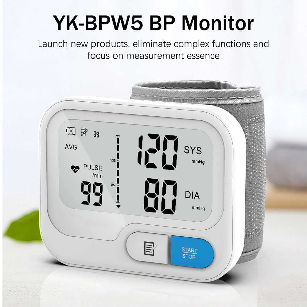 Yongrow Alat Pengukur Tekanan Darah Pergelangan Tangan Detak Jantung Darah Tensi Blood Pressure Monitor