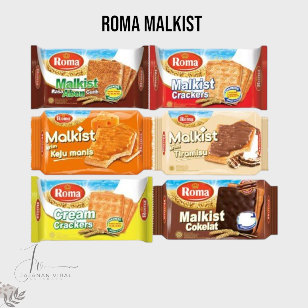 

Roma Malkist Crackers Manis 135Gram