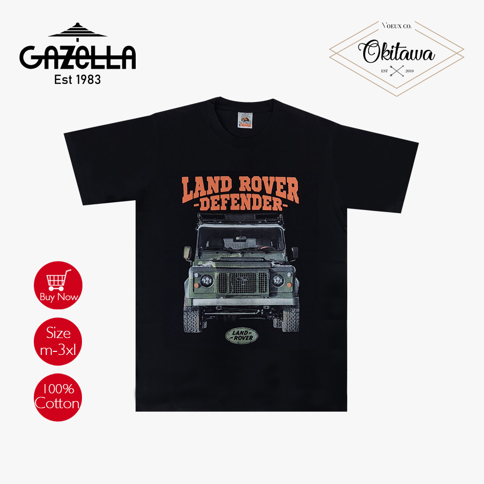 Kaos Land Rover 05- Kaos Gazella Fashion / Kaos Okitawa Bandung / Kaos Pria Otomotif / Kaos Otomotif