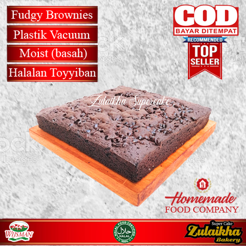 Brownies Fudgy Dark Chocolate/Brownies sekat/Fudgy brownies signature