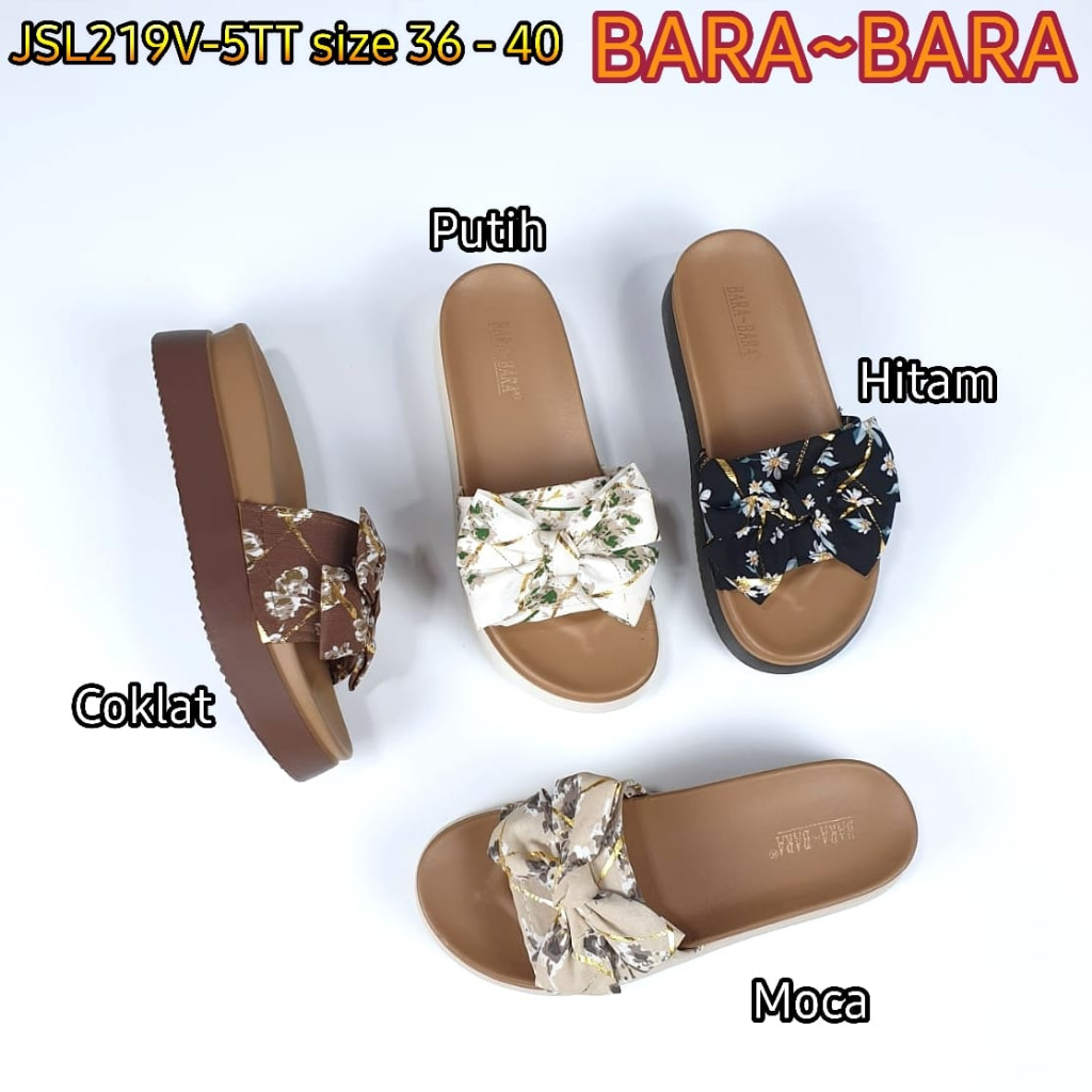 BARA BARA ORIGINAL jelly sandal karet empuk murah wanita barabara import wedges JSL219V-5TT