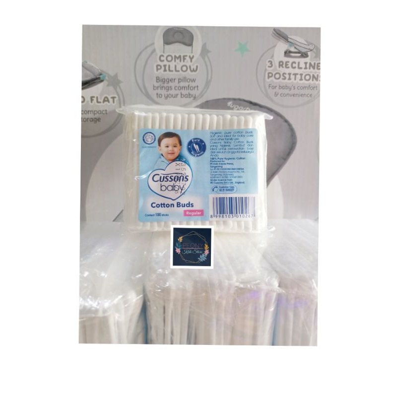 CUSSONS COTTON BUDS BABY regular adult  besar /extrafine baby kecil 100s