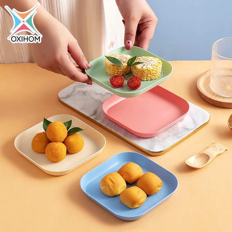 Oxihom ORI Piring Kue Wheat Straw