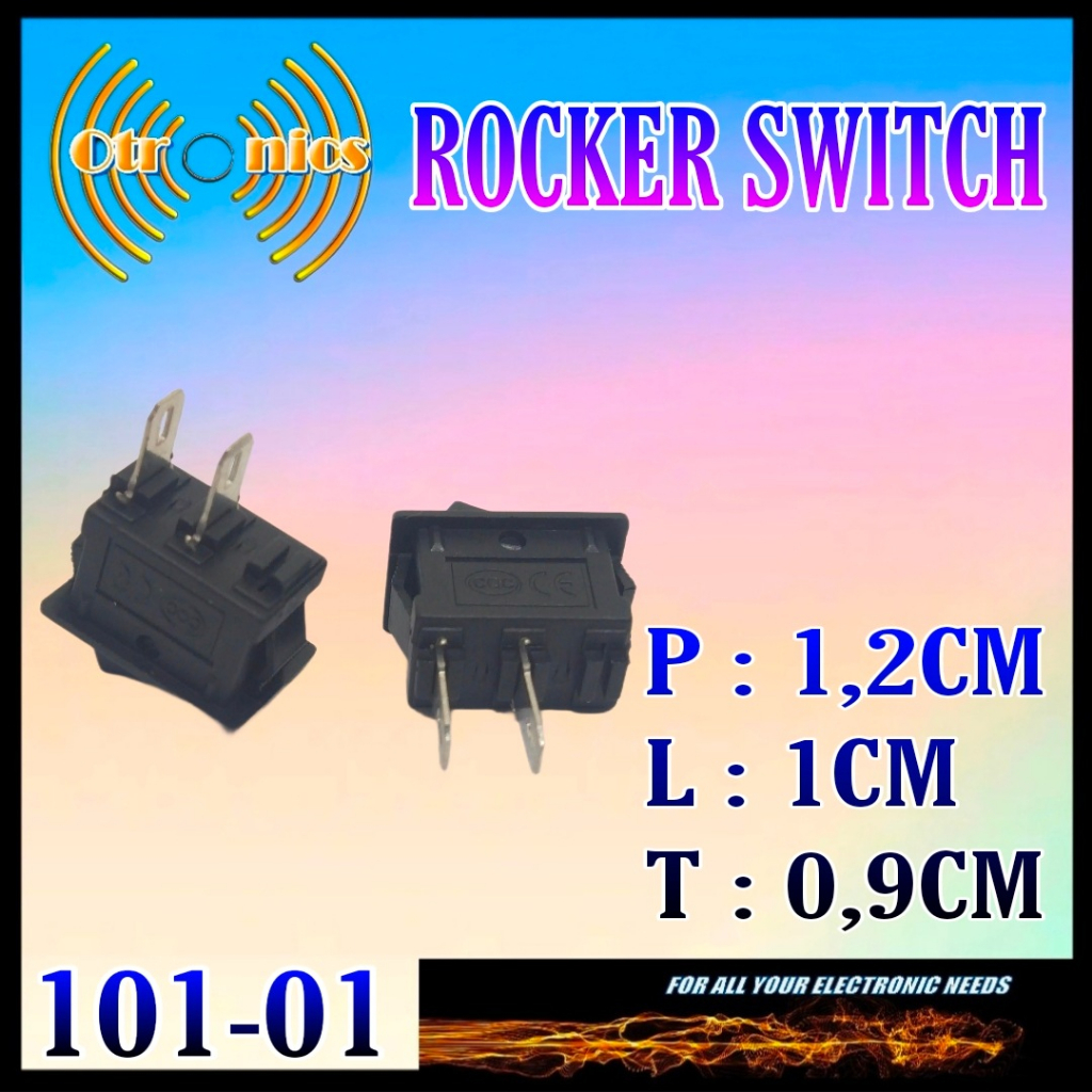 Saklar ON OFF 2P - Lampu Kecil / Rocker Switch 2pin - LAMPU KECIL