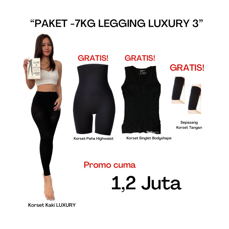 PAKET -7KG KORSET LEGGING LUXURY 3