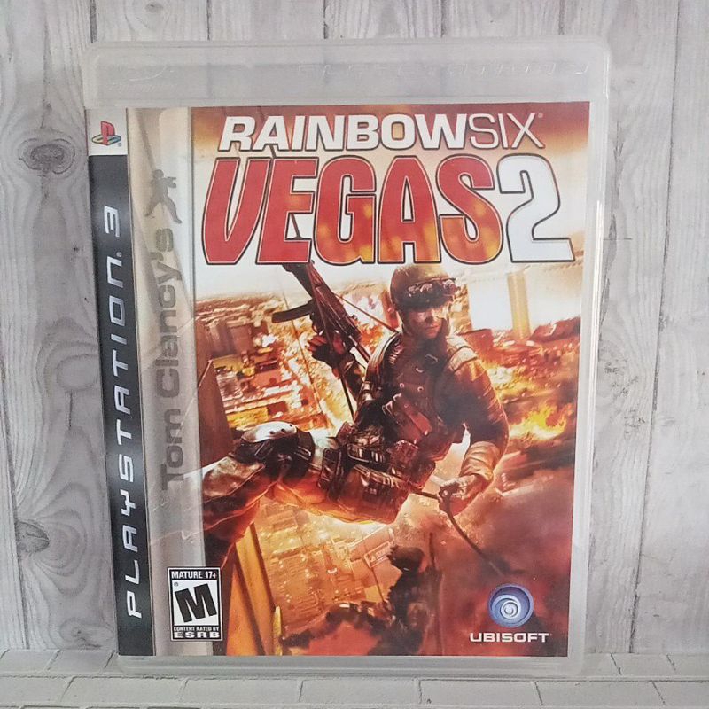 BD CD KASET ORIGINAL PS3 Tom Clancys rainbow Six Vegas 2 Bahasa Inggris Lengkap Manual book