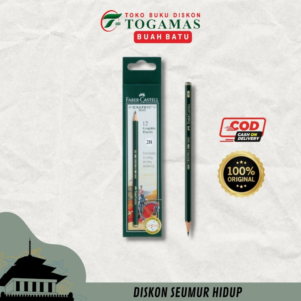

PENSIL 9000 2B 117102 FABER-CASTELL