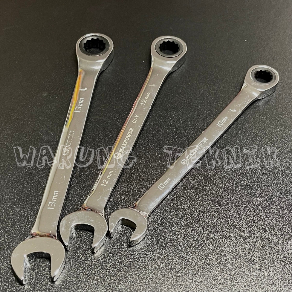 RATCHETING COMBINATION WRENCH LONG - Kunci Ring Pas Ratchet Panjang - Gear Combination Wrench Long