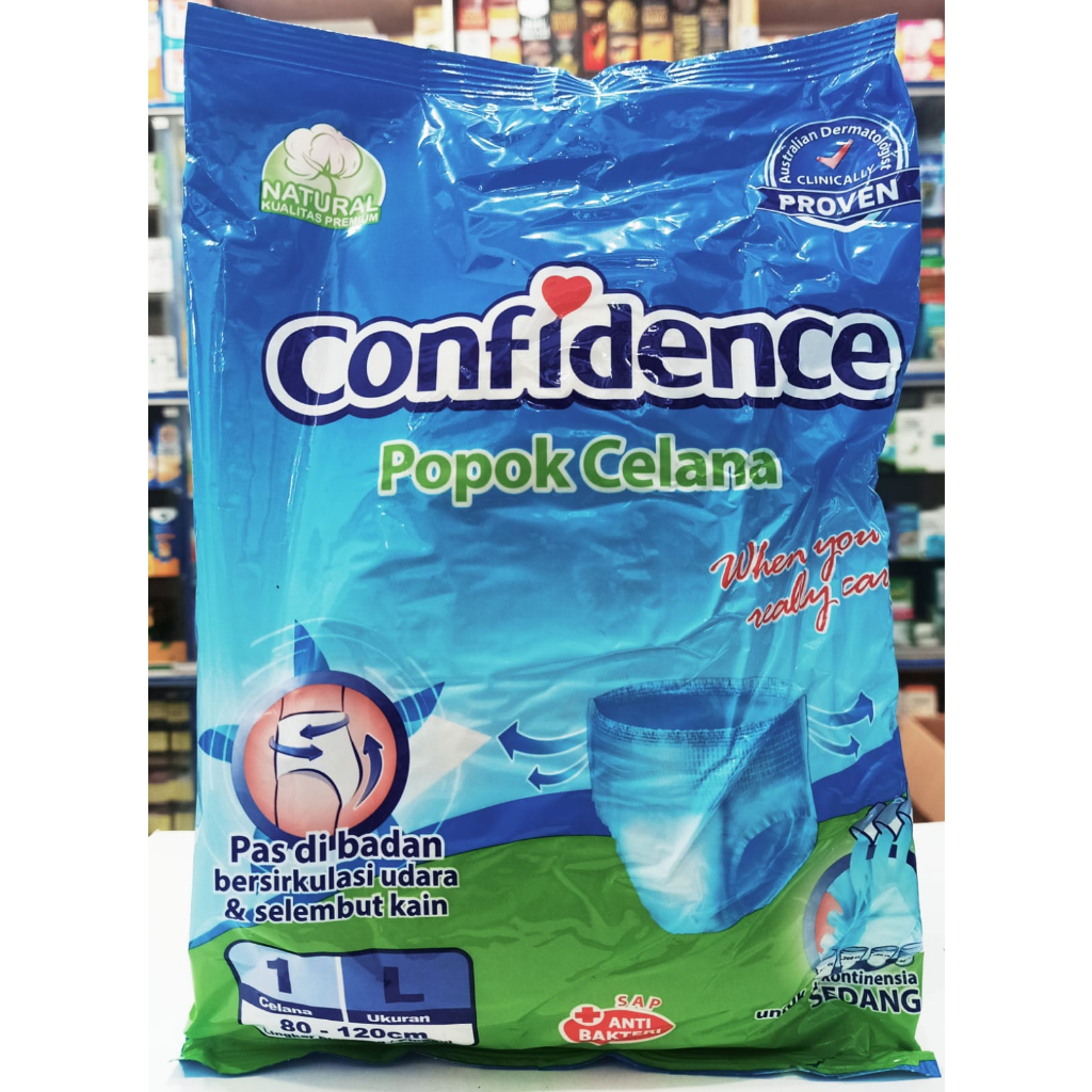 Confidence Premium Pants 𝐔𝐤𝐮𝐫𝐚𝐧 𝐋 𝐈𝐬𝐢 𝟏𝐩𝐜𝐬 - Popok Celana Dewasa dan Lansia