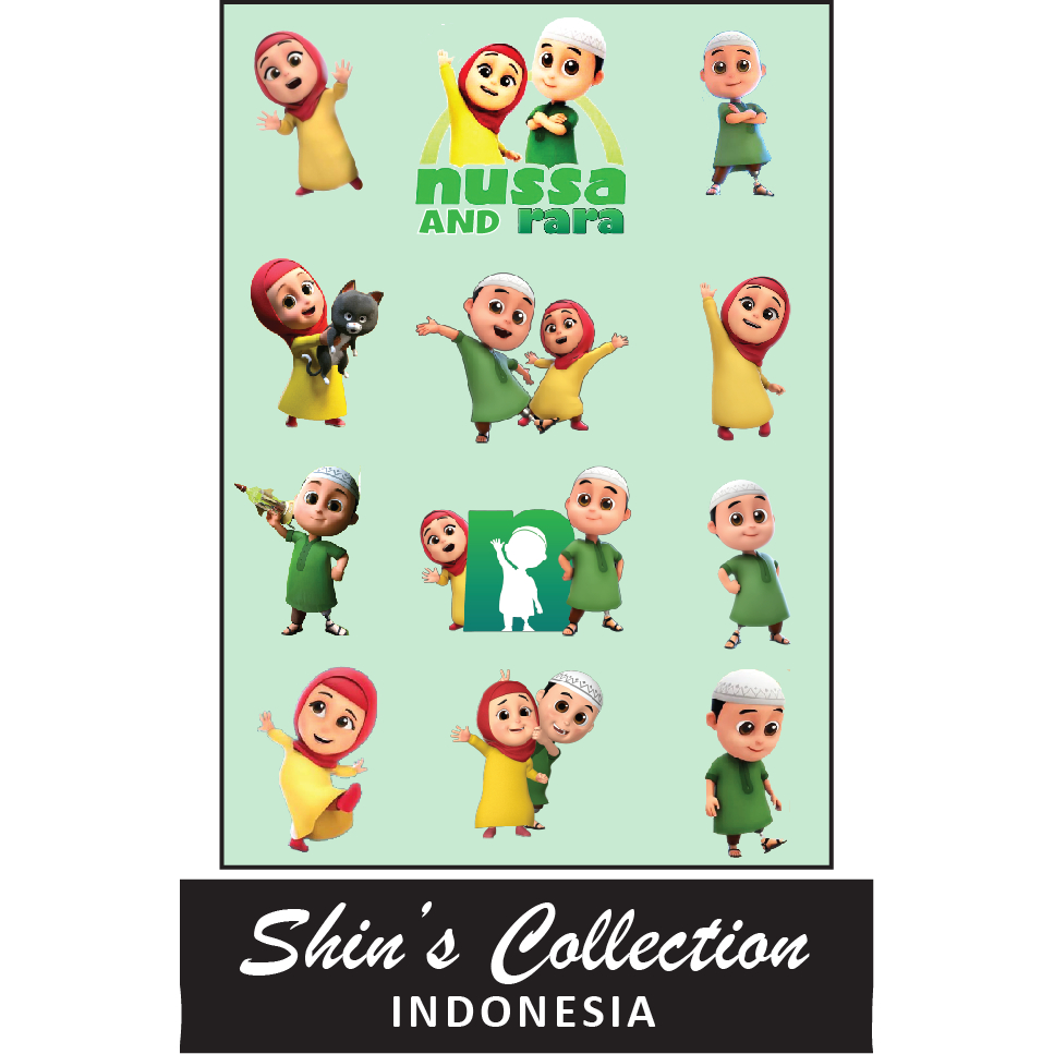 

Sticker stiker murah anti air Nussa n Rara 1 pc