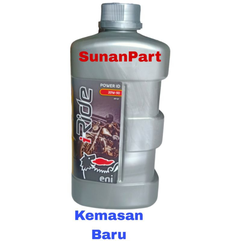 Best Seller Oli Mesin AGIP ENI Italia I-RIDE MOTO Power ID 4T SAE 20W-50 API SF Dijamin ORIGINAL 1000%