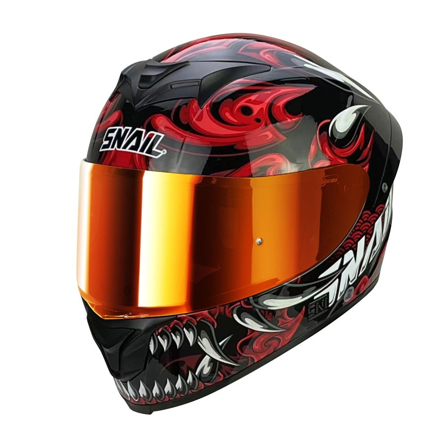 Helm Fullface Snail FFS2 Devil red