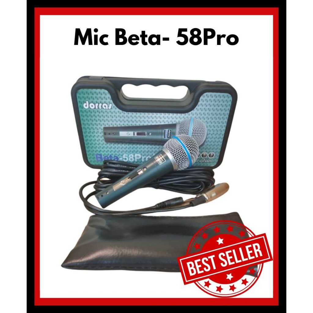Microphone Kabel Profesional Dorras Beta-58Pro Microphone KaraokeKoper Exclusive