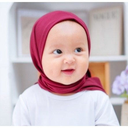 Pashmina Anak Jilbab Bayi Kerudung Hijab Instant Pastan AISYAH Newborn 0 1 2 3 4 5 Tahun