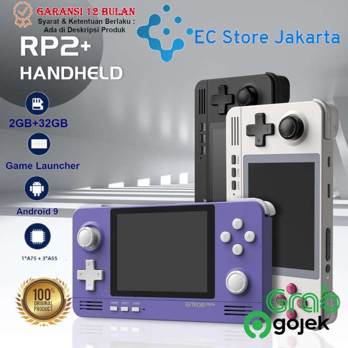 Retroid Pocket 2+ Handheld Retro Gaming Console System Retro Classic Video Game Arcade Gameboy Neo Geo SNES NES  PSP PS1 NDS Emulator Retroid Pocket 2 Plus