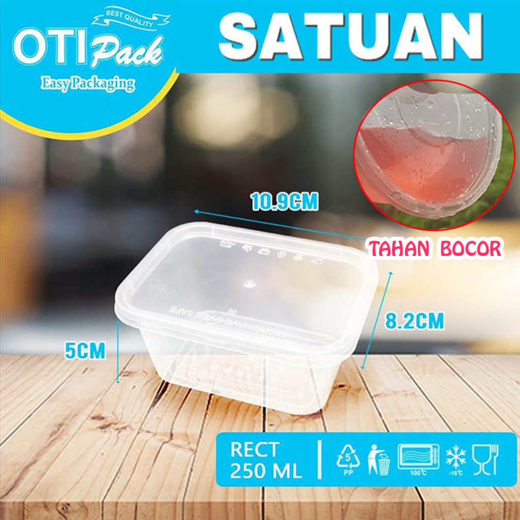 Thinwall Satuan/thinwall Kotak Makan 250ml Thinwall Otipack OTS250