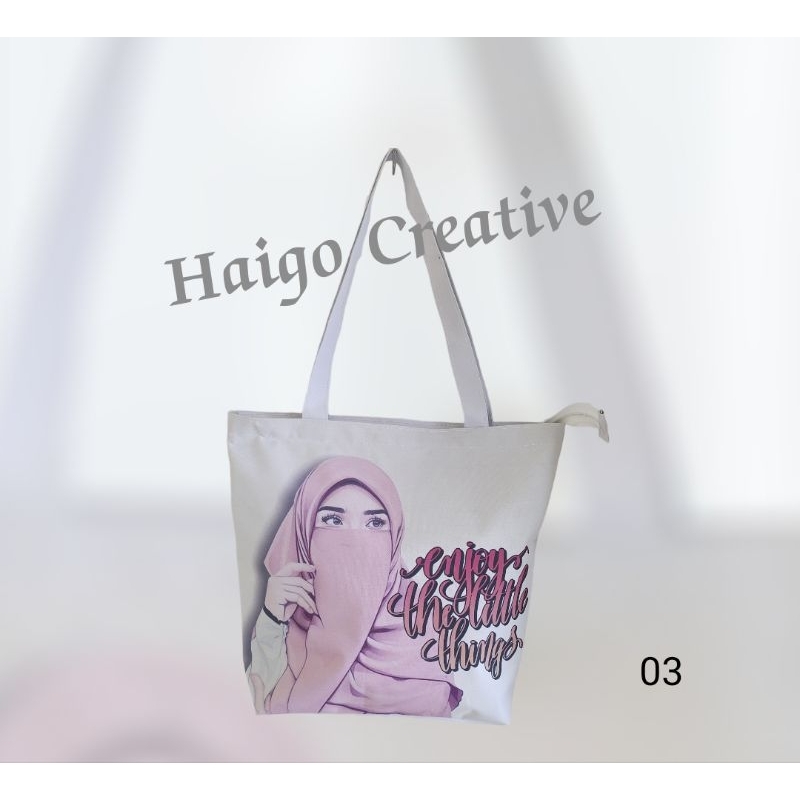 TOTEBAG HIJABERS - WANITA MURAH MERIAH bahan Dinir 300D