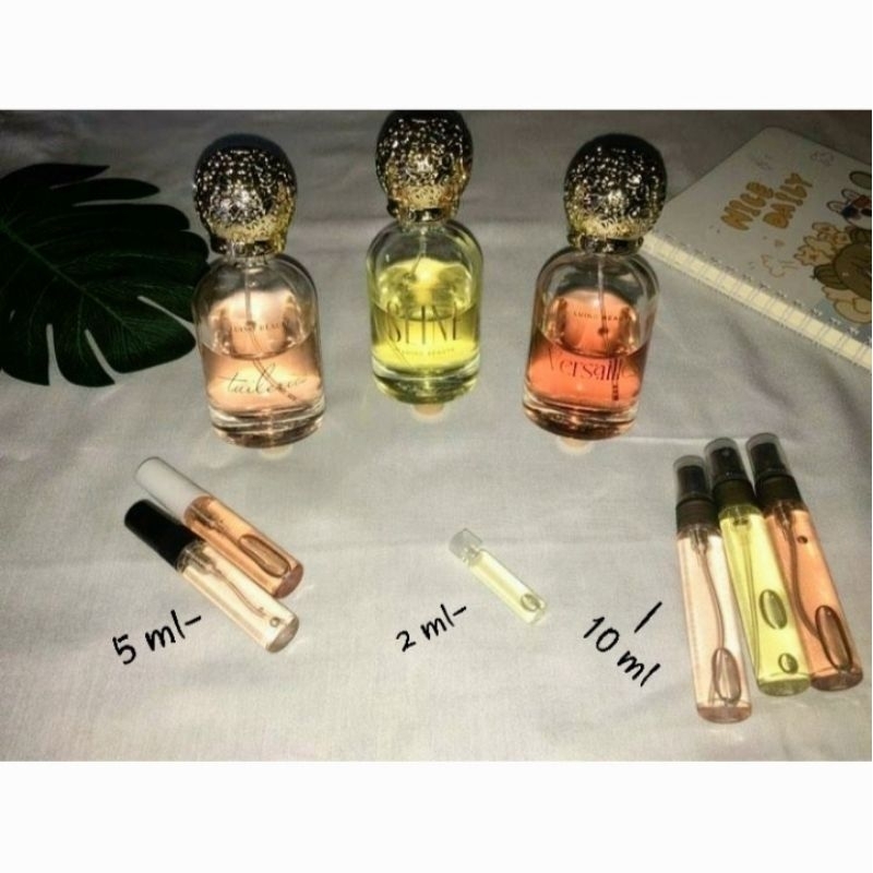 tester parfum Versailles, Sline, Tuileries by Luino Beauty