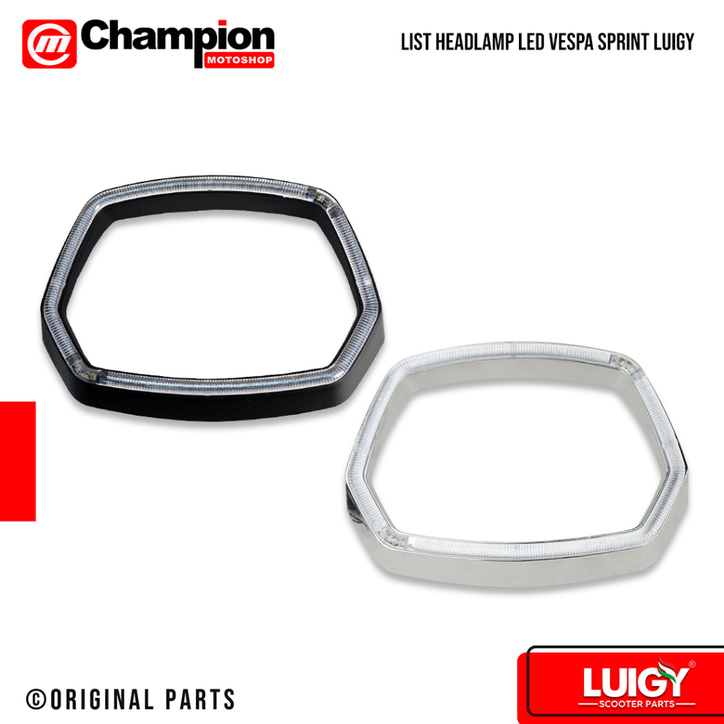 Ring Lampu List Ring Headlamp Led Vespa Sprint Black Luigy
