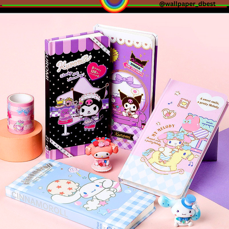 

NOTEBOOK DIARY HANDBOOK KT SANRIO WEEKLY PLANER CINAMORROL MELODY KUROMI SQUARE GRID INNER PAGE FOR SCRAPBOOK JOURNALING @wallpaperdbest