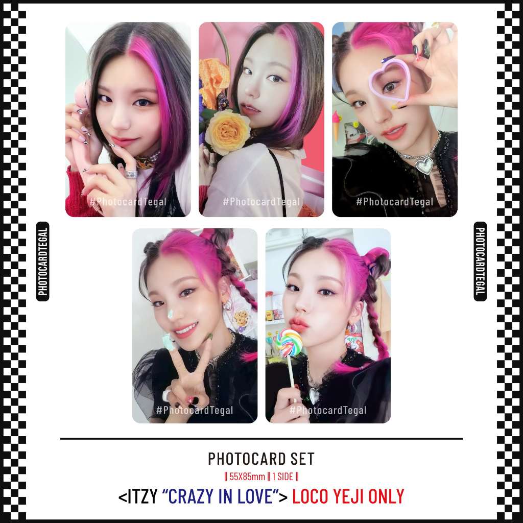 [SET] Photocard ITZY Crazy In Love (LOCO), Not Shy, Wannabe, ICY, Mafia In The Morning, Benefit ITZY