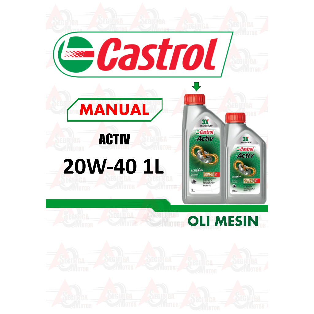 OLI MOTOR CASTROL ACTIVE 20W40 1LITER