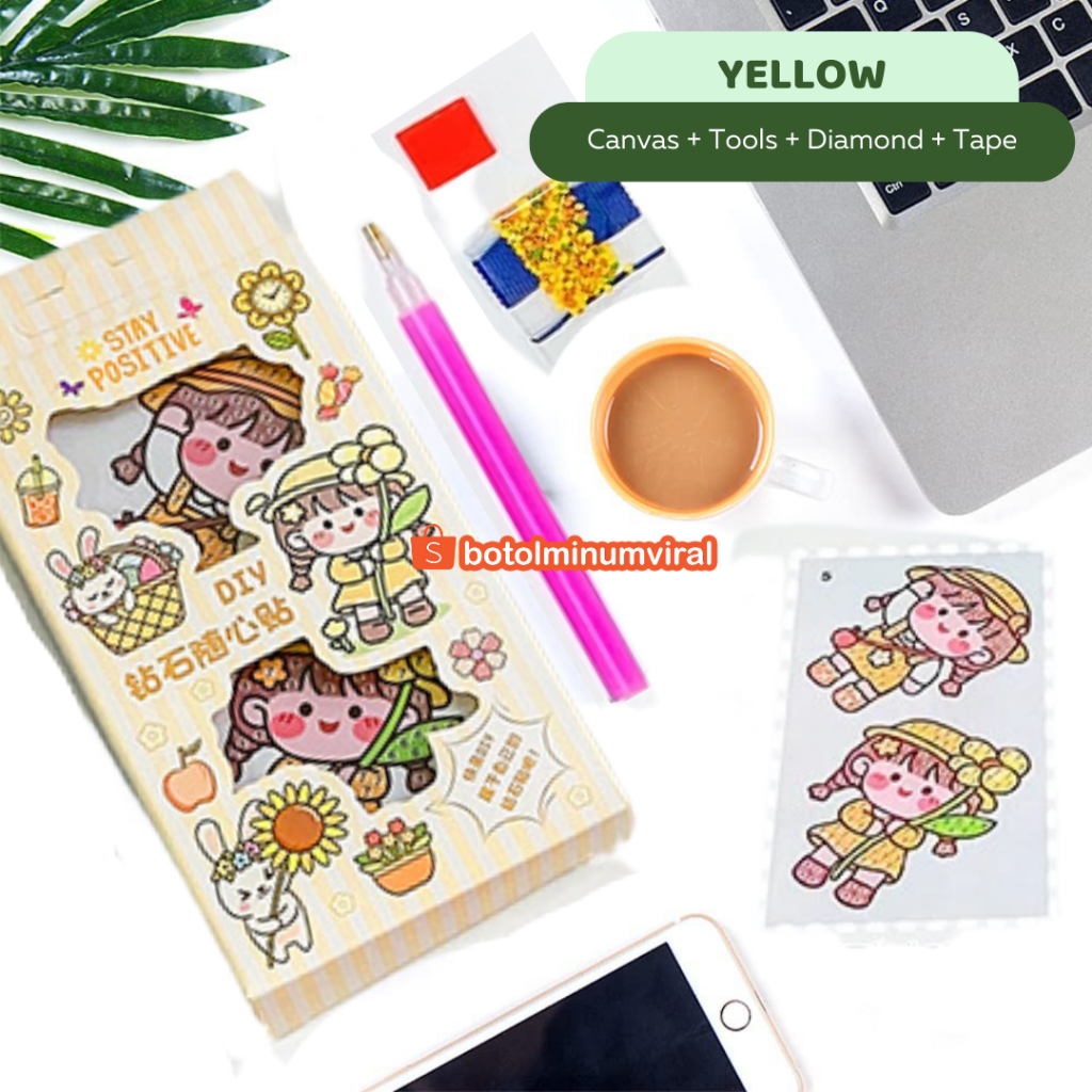 Sticker Momo DIY Diamond Painting Viral Bead Stiker Tempel Korea