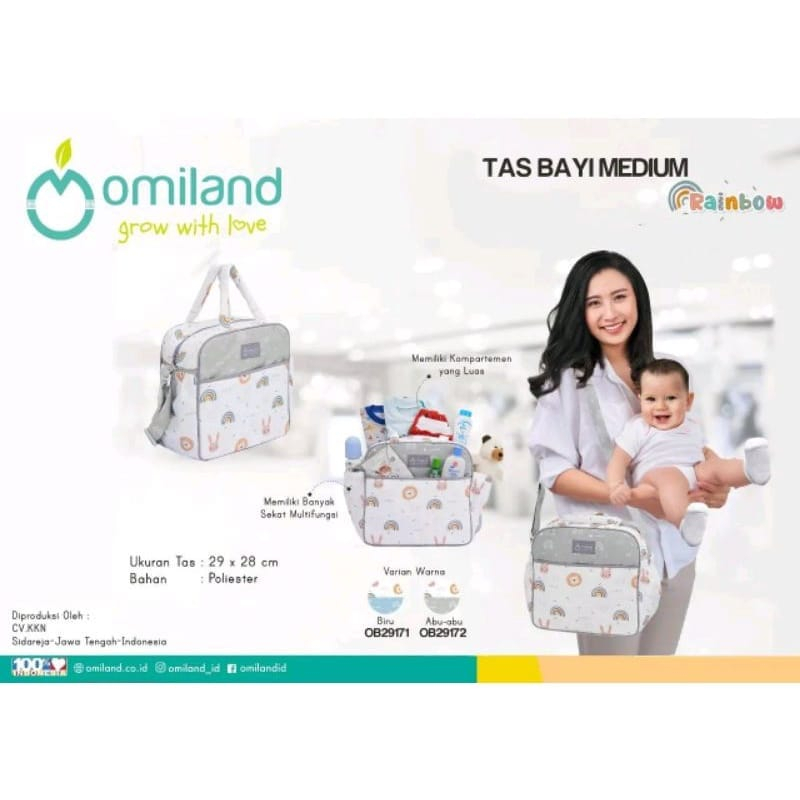 Omiland Tas Medium OB29171 OB29172 - Rainbow Series