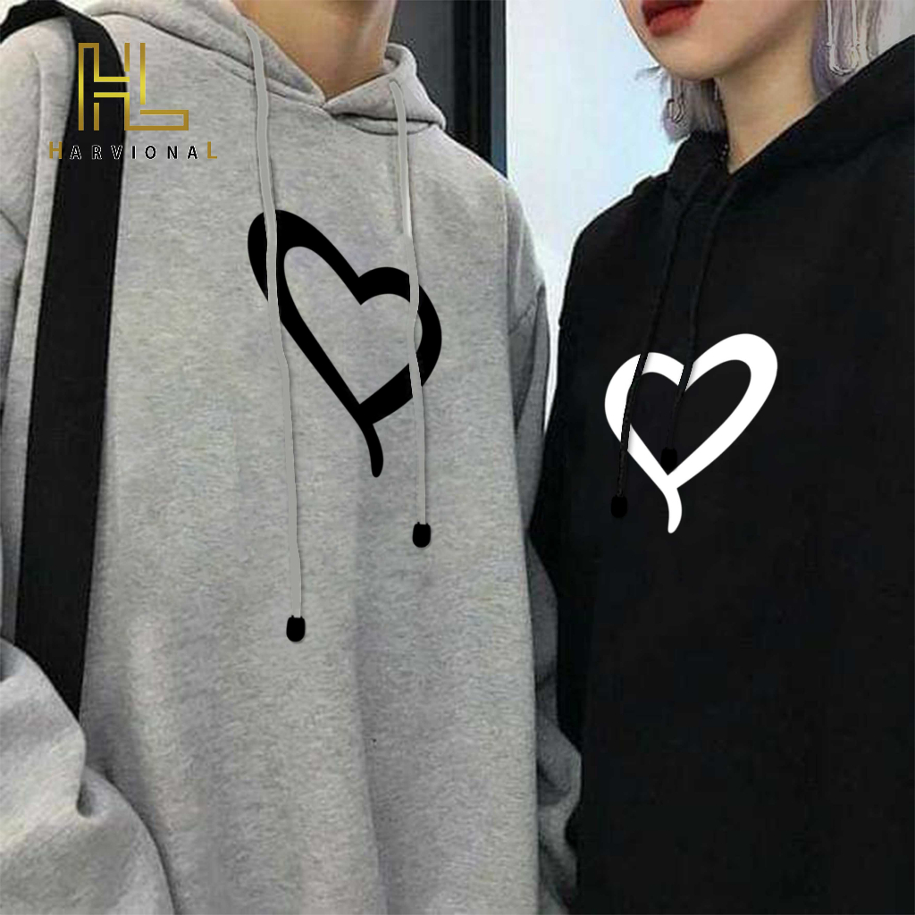 Parisdivarious Sweater Hoodie Jemper Love Tomato Bahan Fleece Size S - XXL (Pria &amp; Wanita)