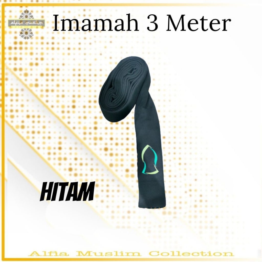 Sorban Imamah 3 Meter Logo terompah Sorban Imamah Rida Halus