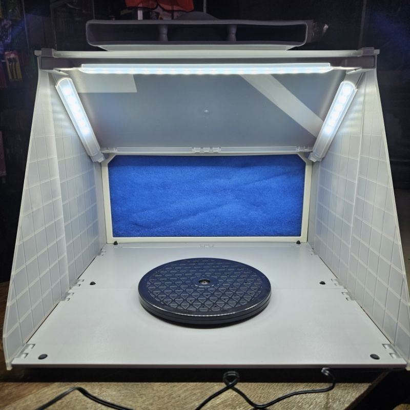 Spray Booth Portable With Exhaust &amp; LED For Airbrush