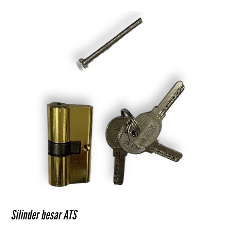 Silinder besar anak kunci pintu besar komputer 60mm Ats