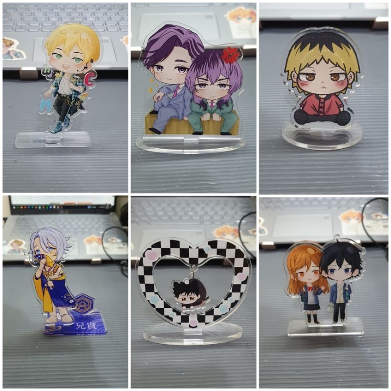 [CLEARANCE SALE] preloved animerch standee tokyo revengers, jujutsu kaisen, haikyuu, genshin impact,