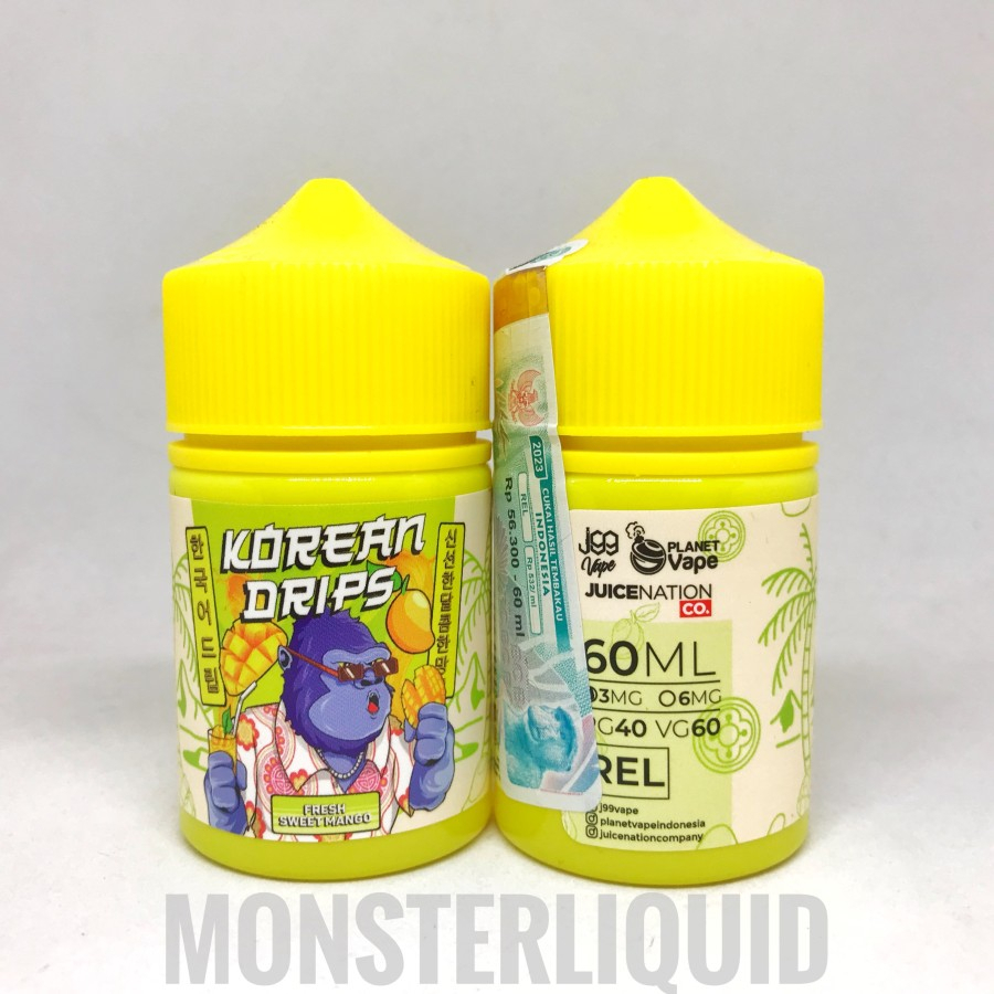 KOREAN DRIPS FRESH SWEET MANGO BY J99VAPE JUICENATION 3MG 60ML