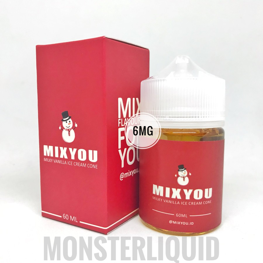 MIXYOU MILKY VANILLA ICE CREAM CONE BY OMNILAB 6MG 60ML MIX YOU