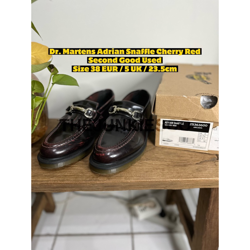 Sepatu Dr. Martens Adrian Snaffle Cherry Red Second