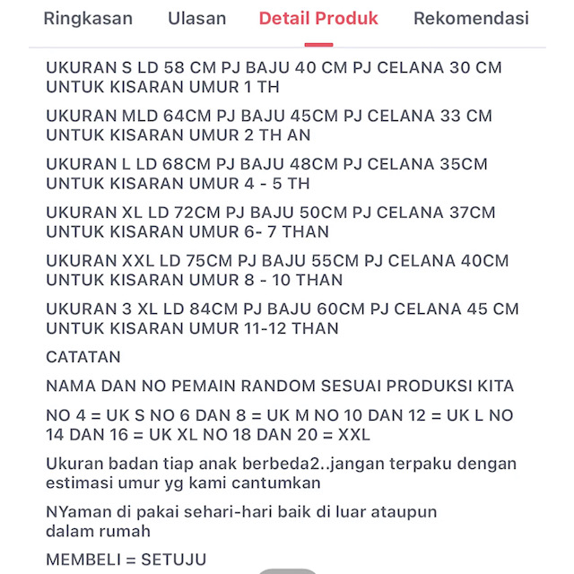 BAJU BOLA ANAK / STELAN BAJU BOLA ANAK / JERSEY BAJU BOLA ANAK / JERSEY ANAK / BAJU BOLA ANAK UNTUK UMUR 1 SAMPAI 11 TAHUN