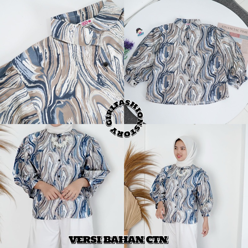 GFS GHALAXIE MARBLE BLOUSE