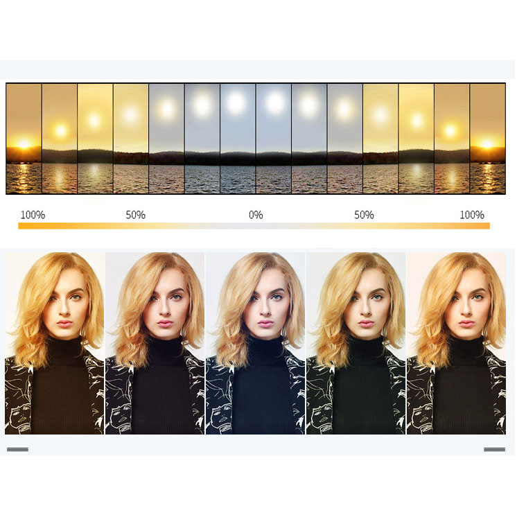 Lampu Halo Ring Light LED 50W 416 LED 18 Inch 3 Holder - F-450 - White