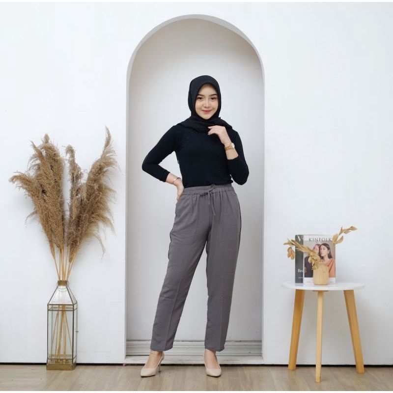 BAGGY PANTS CRINKLE AIRFLOW/CELANA CRINKLE PANJANG UNTUK BB 35/60 KG/CELAN BAGY AIRFLOW CRINKLE TERMURAH