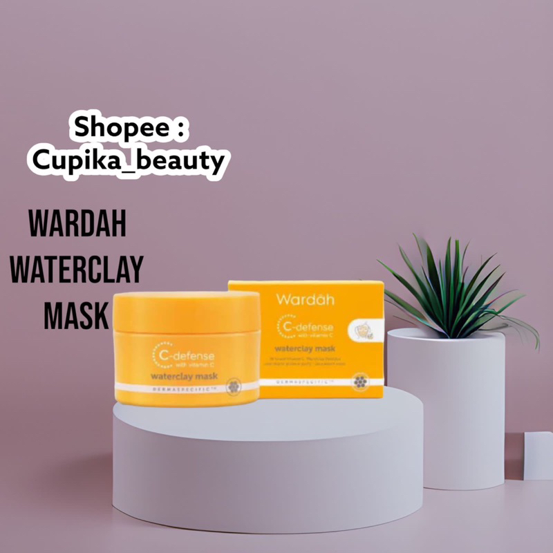 [ic] [ waterclay mask] wardah C defence waterclay mask || wardah clay mask C-defence 30gr