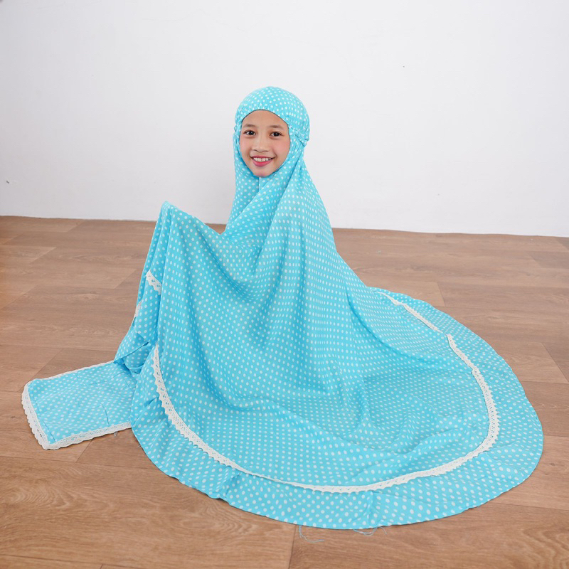 MUKENA ANAK RAYON RENDA TAS SAJADAH by GMJ1