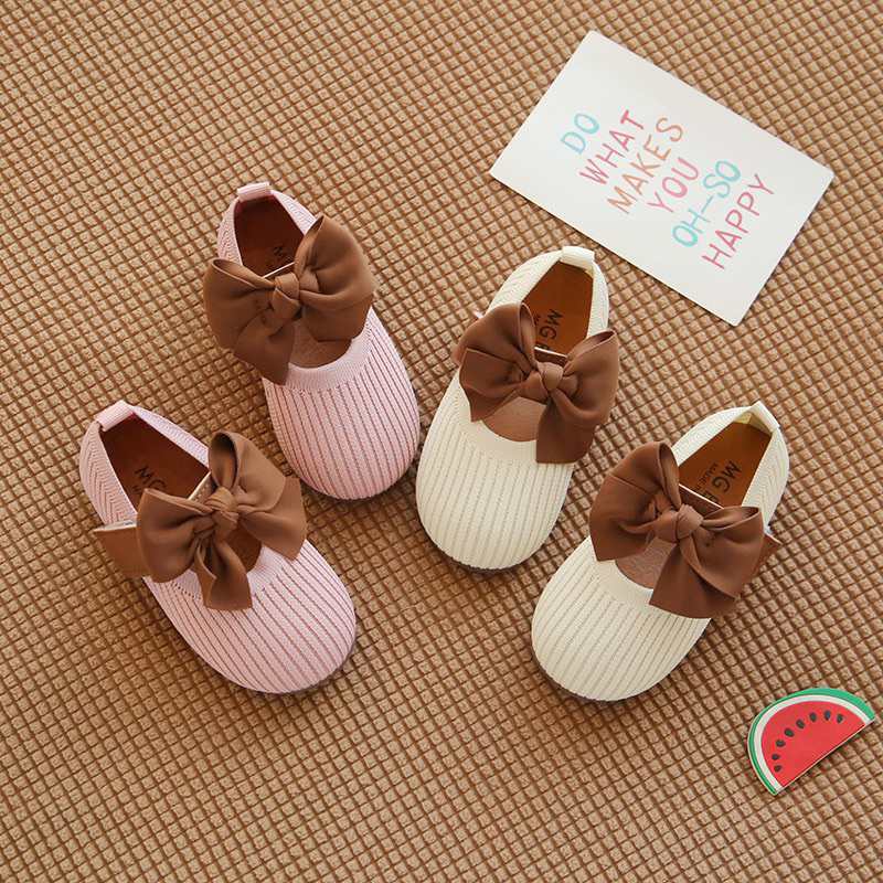 MetaCollections Sepatu Sandal Flatshoes Anak / Sepatu Sandal Selop Rajut Anak Cewe Casual Import Usi