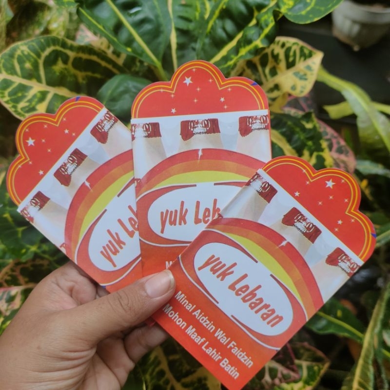 Grosir 100 Pcs Bisa Pilih Motif Amplop Lebaran Snack 2024 Unik Gambar Tajam Qualitas Best Seller