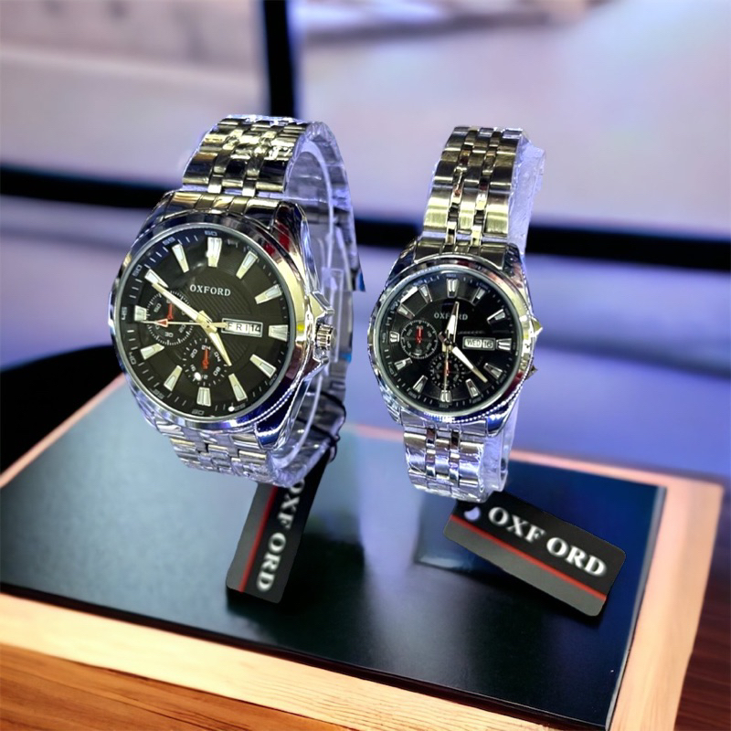 Jam tangan Couple original OXFORD tanggal dan hari aktif