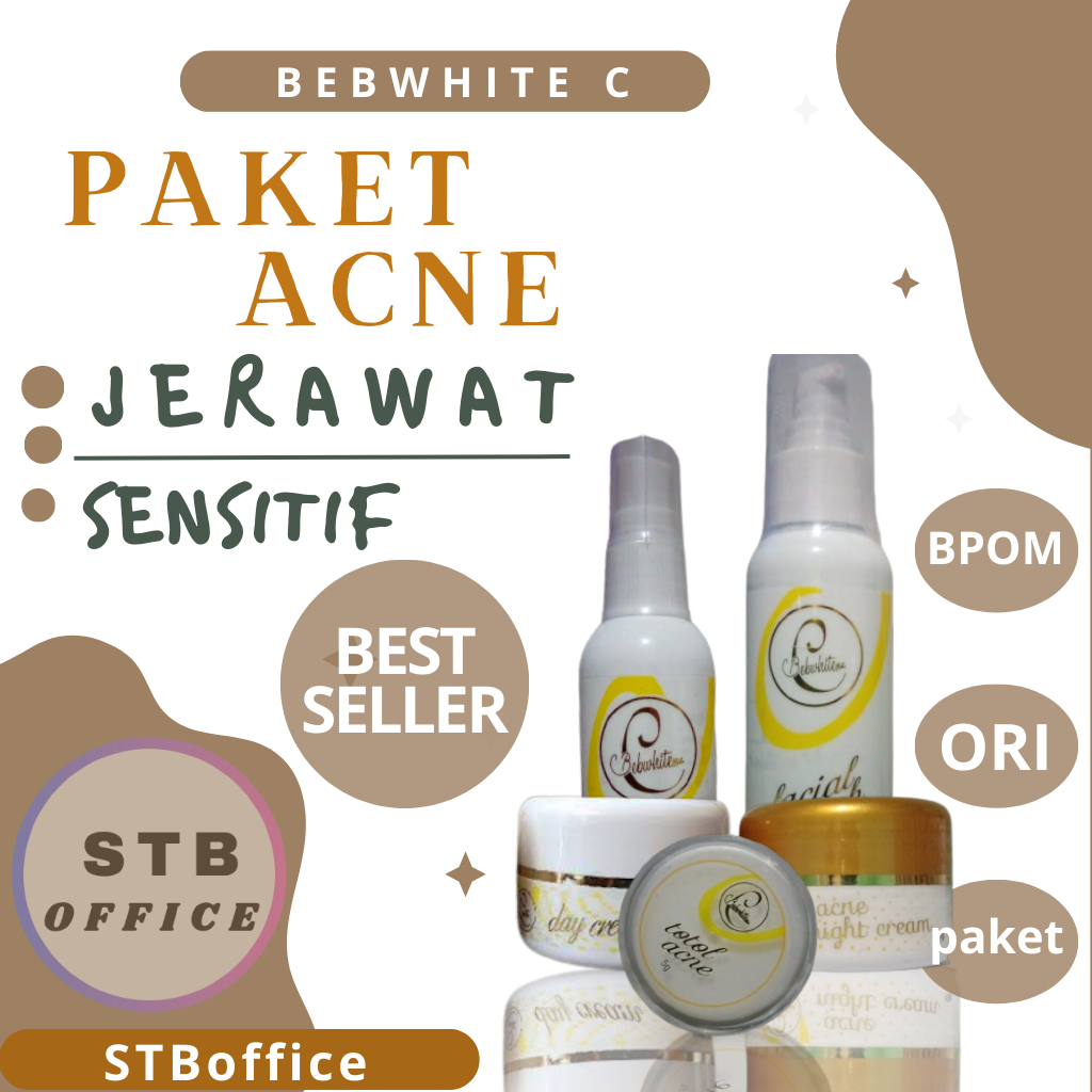 Skincare Bebwhite c Paket Acne Series Glow Bpom Forte Perawatan Treatment Wajah Wanita BBC Cream Satuan Day Night Cream Totol Acne Facial Wash Toner Paket Lengkap Skincare Bpom Aman Untuk Bumi; dan Bunsui Original Produk