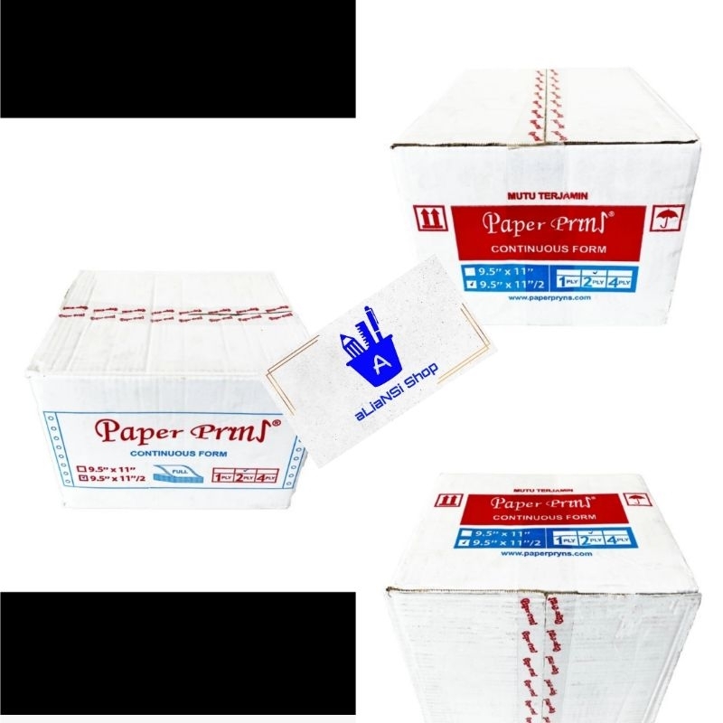 

Continuous Form 9,5" x 11"/2 (2 PLY) bagi 2 (isi FULL) - merk PAPERPRYNS