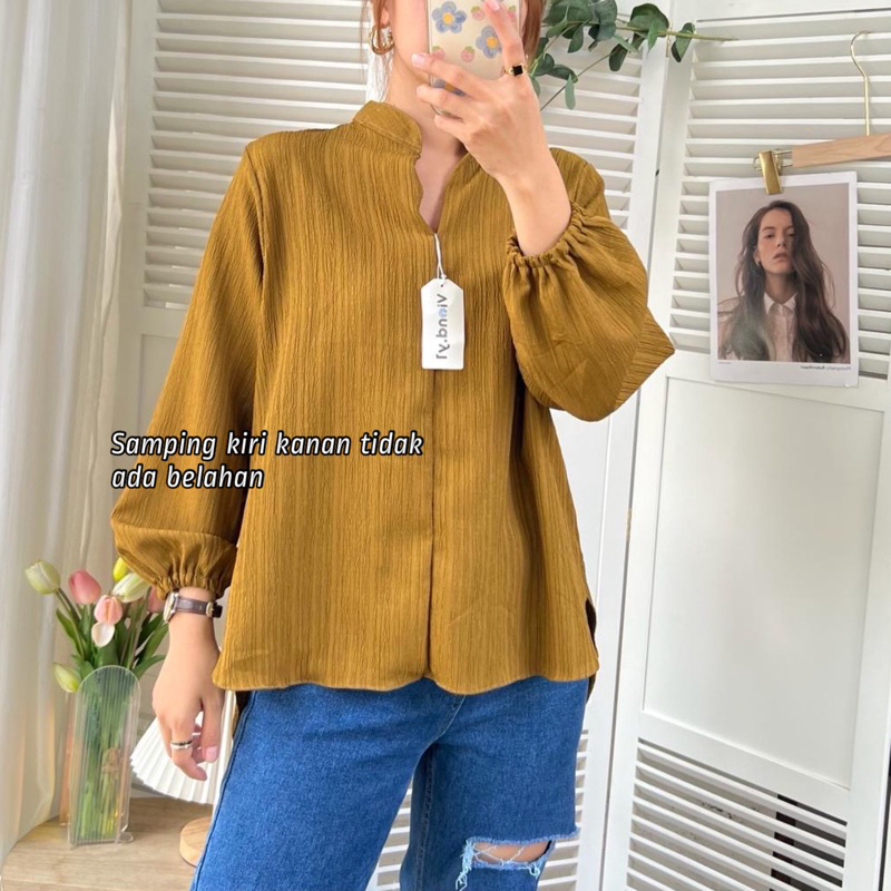 Atasan Wanita LadyCrush / Kemeja Cewek Korea / Blouse Lengan Panjang 143