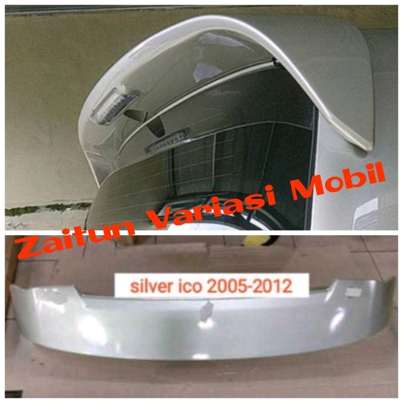 spoiler kijang inova innova luxury silver ico (with lamp) 2005 2008 2010 2012 2014