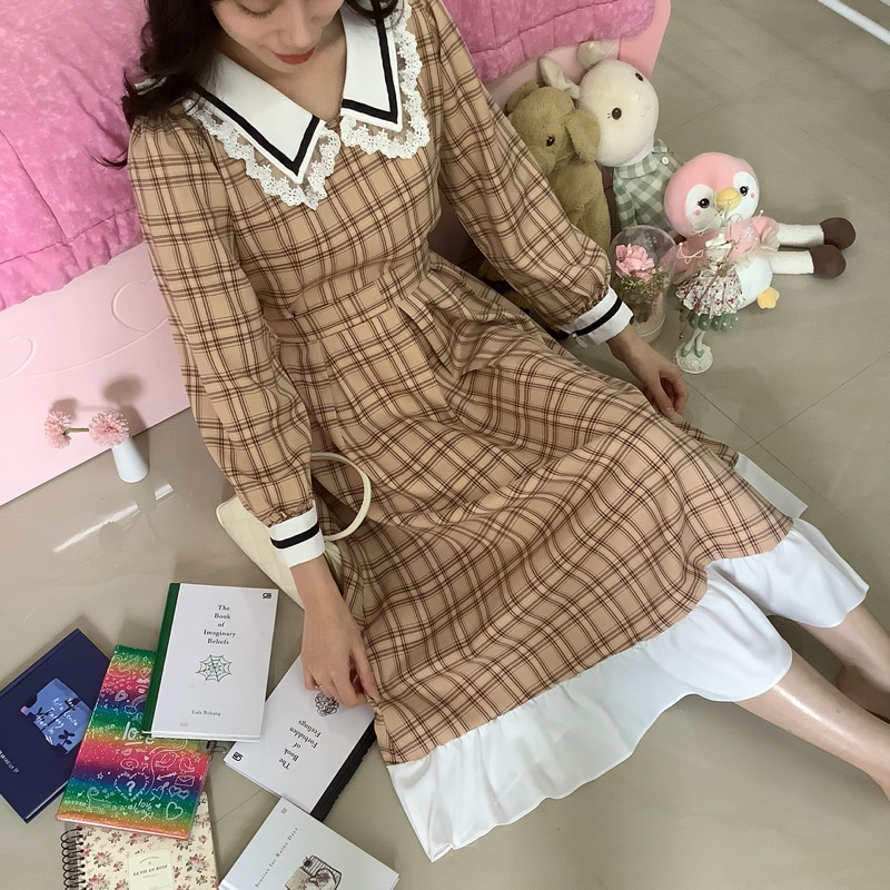 Hiyori Shoppu - Fumiko Plaid Dress